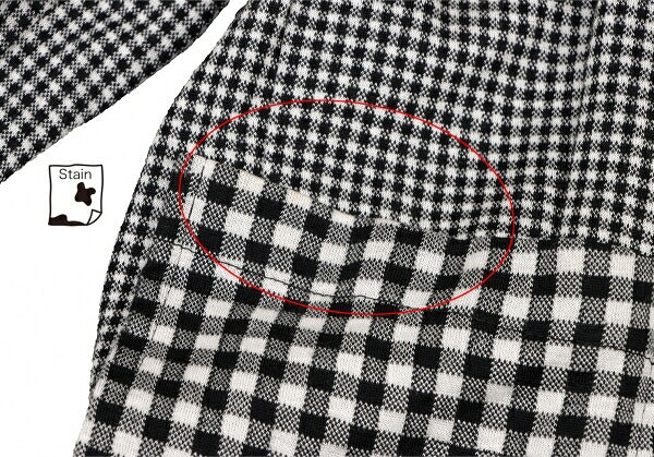 COMME des GARCONS Cotton Knit Jacket White/Black Size M