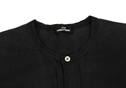 COMME des GARCONS Garment Dyed Taping Cardigan Black Size M