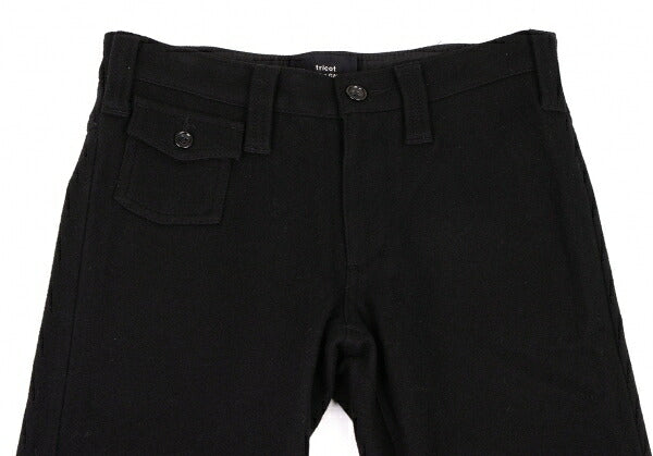 COMME des GARCONS Wool Felt Pocket Design Pants Black Size S