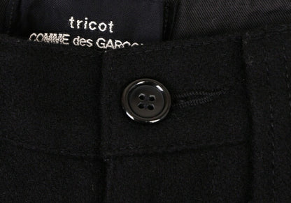 COMME des GARCONS Wool Felt Pocket Design Pants Black Size S