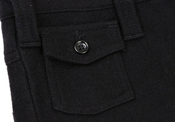 COMME des GARCONS Wool Felt Pocket Design Pants Black Size S