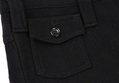 COMME des GARCONS Wool Felt Pocket Design Pants Black Size S