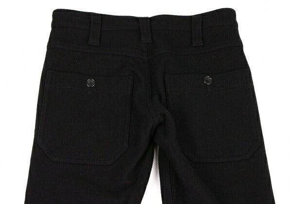 COMME des GARCONS Wool Felt Pocket Design Pants Black Size S