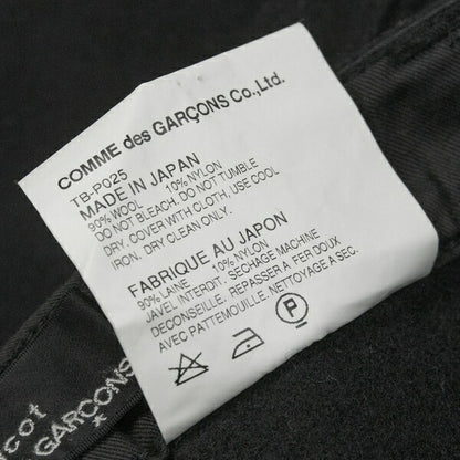 COMME des GARCONS Wool Felt Pocket Design Pants Black Size S