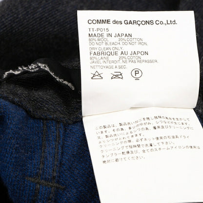 COMME des GARCONS Wool Cotton Pocket Pants Charcoal Size M