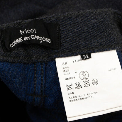 COMME des GARCONS Wool Cotton Pocket Pants Charcoal Size M