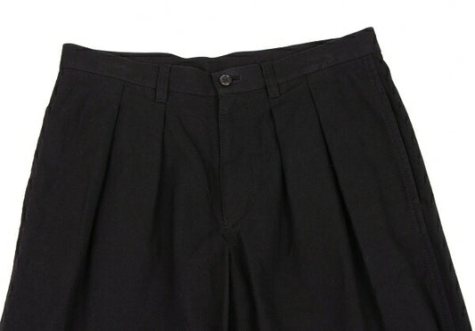 COMME des GARCONS Cotton Wool Cropped Pants Black Size S