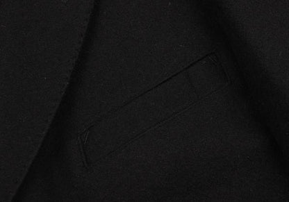Jean Paul GAULTIER CLASSIQUE Melton Lapel Coat Black Size 48