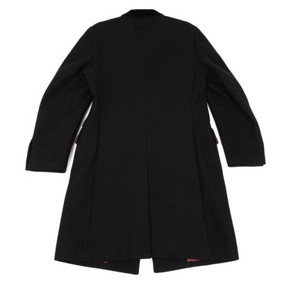 Jean Paul GAULTIER CLASSIQUE Melton Lapel Coat Black Size 48