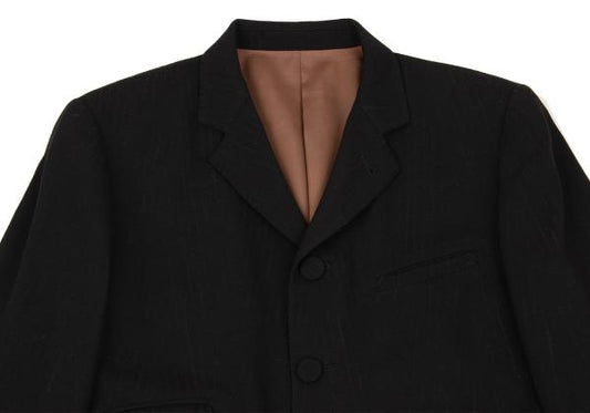Jean Paul GAULTIER HOMME Black Wool Stripe Jacket Size 48