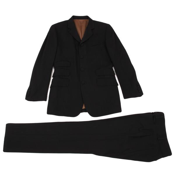 Jean Paul GAULTIER HOMME Black Wool Stripe Jacket Size 48