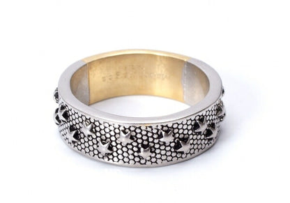 Maison Martin Margiela 24SS Embossed Gold Ring Size JP 24