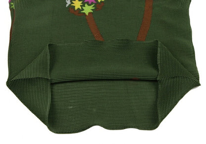 ISSEY MIYAKE me Tree Print Pleated T-Shirt Green Size F