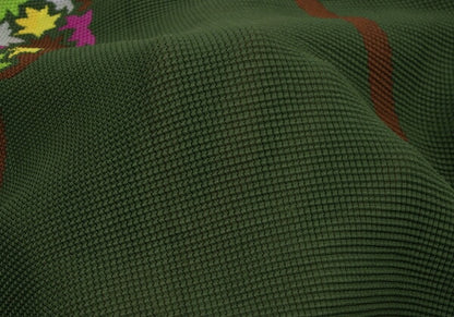 ISSEY MIYAKE me Tree Print Pleated T-Shirt Green Size F