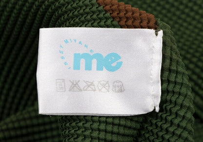 ISSEY MIYAKE me Tree Print Pleated T-Shirt Green Size F
