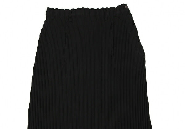 ISSEY MIYAKE Black Cut-out Hem Pleated Skirt Size M
