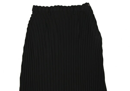 ISSEY MIYAKE Black Cut-out Hem Pleated Skirt Size M