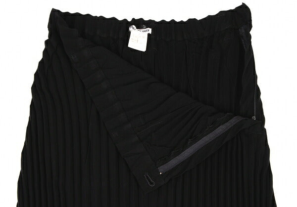 ISSEY MIYAKE Black Cut-out Hem Pleated Skirt Size M