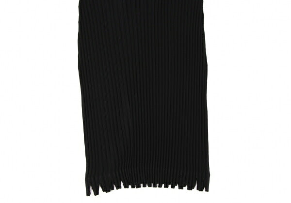 ISSEY MIYAKE Black Cut-out Hem Pleated Skirt Size M