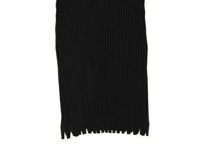 ISSEY MIYAKE Black Cut-out Hem Pleated Skirt Size M