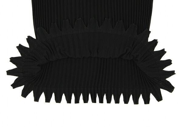 ISSEY MIYAKE Black Cut-out Hem Pleated Skirt Size M