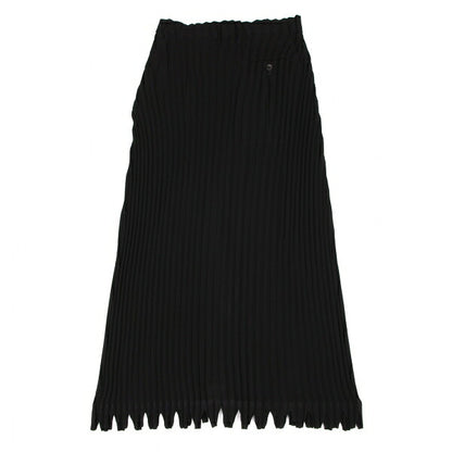 ISSEY MIYAKE Black Cut-out Hem Pleated Skirt Size M