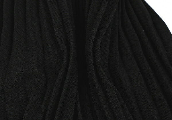 ISSEY MIYAKE Black Cut-out Hem Pleated Skirt Size M