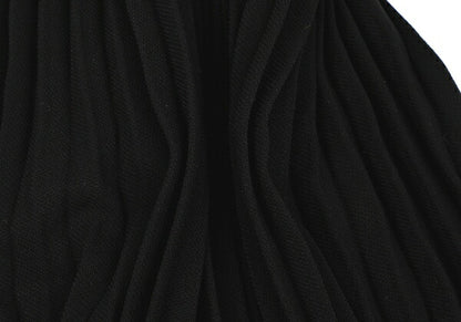 ISSEY MIYAKE Black Cut-out Hem Pleated Skirt Size M