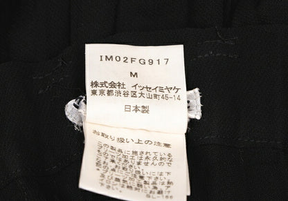 ISSEY MIYAKE Black Cut-out Hem Pleated Skirt Size M