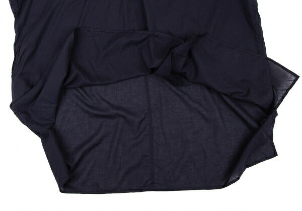 Y's Braid Embellished Asymmetric Tunic Navy Blouse Size 2