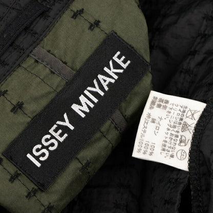 ISSEY MIYAKE MEN Nylon Stitch Stripe 3B Jacket Black Size 2