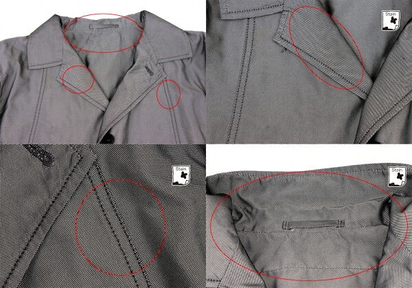 ISSEY MIYAKE MEN Poly Bias Panel Jacket Gray Size 2