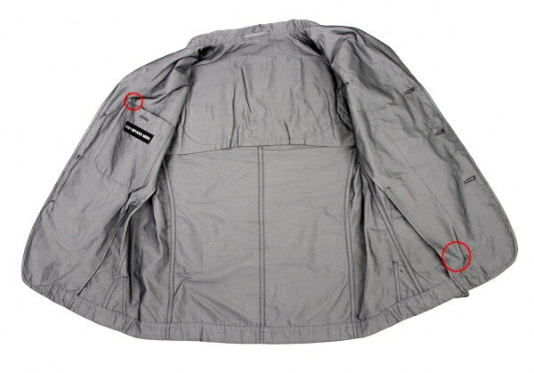 ISSEY MIYAKE MEN Poly Bias Panel Jacket Gray Size 2
