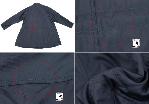 ISSEY MIYAKE MEN Thinsulate Padded Half Coat Blue Size 2