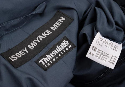 ISSEY MIYAKE MEN Thinsulate Padded Half Coat Blue Size 2
