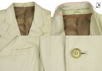 Y's for men Pigskin Tailored Blazer Beige Size 2