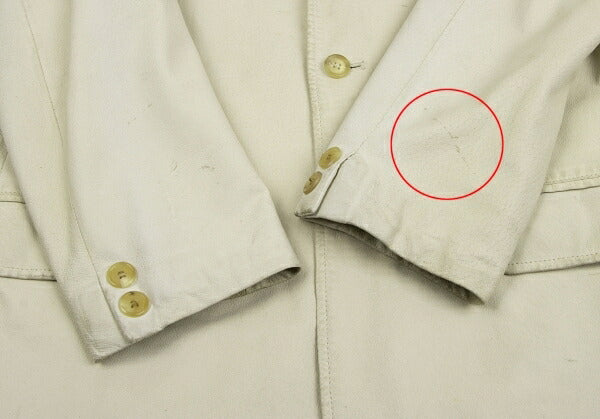 Y's for men Pigskin Tailored Blazer Beige Size 2