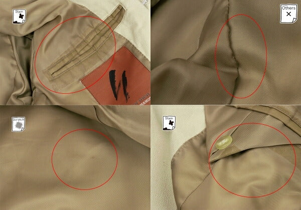 Y's for men Pigskin Tailored Blazer Beige Size 2