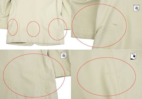 Y's for men Pigskin Tailored Blazer Beige Size 2
