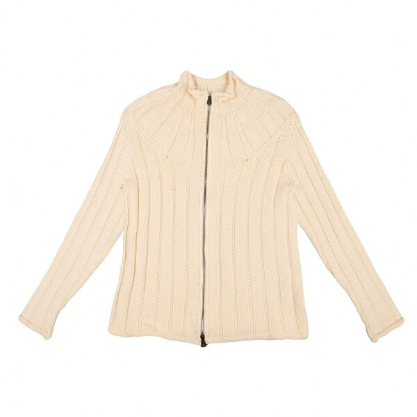 ARMANI COLLEZIONI Wool Knit Zip Jacket Beige Size 48