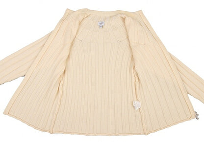 ARMANI COLLEZIONI Wool Knit Zip Jacket Beige Size 48