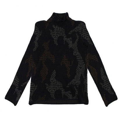 ARMANI COLLEZIONI Geometric Knit Multi-color Size 46