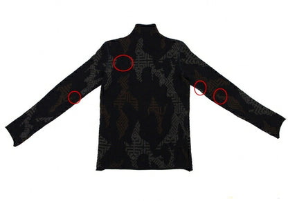 ARMANI COLLEZIONI Geometric Knit Multi-color Size 46