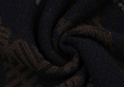 ARMANI COLLEZIONI Geometric Knit Multi-color Size 46