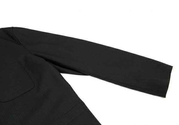 Y's for men Wool Pinstripe Patch Pocket Jacket Black Size 3