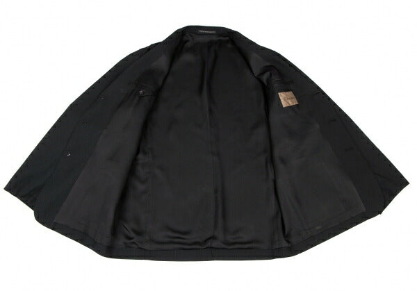 Y's for men Wool Pinstripe Patch Pocket Jacket Black Size 3