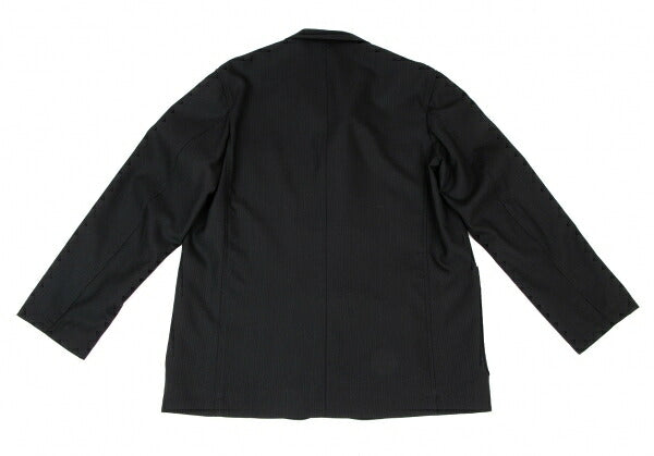 Y's for men Wool Pinstripe Patch Pocket Jacket Black Size 3