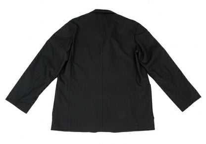 Y's for men Wool Pinstripe Patch Pocket Jacket Black Size 3