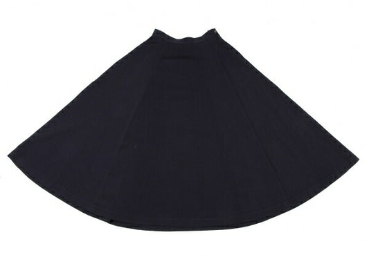 COMME des GARCONS Wool Paneled Flare Midi Skirt Navy Size M