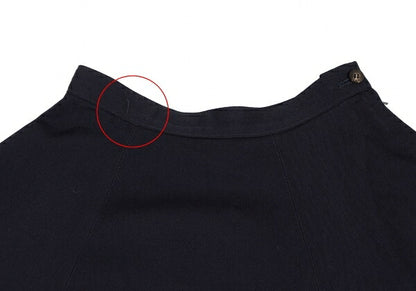 COMME des GARCONS Wool Paneled Flare Midi Skirt Navy Size M